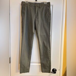 Express Men's Olive Chinos Super Skinny